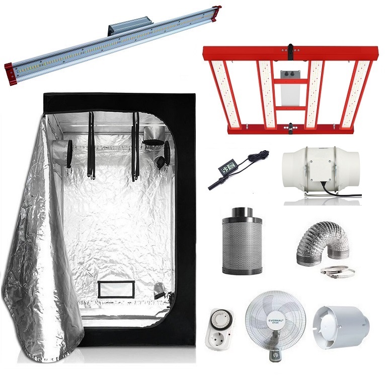 Kit Armario 120x120 LED SMD 240W + BARRA LED SMD 150W