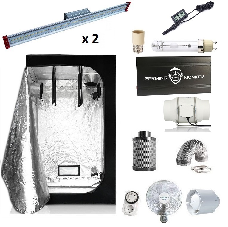 Kit Armario 150x150 LEC 315W + PROTON SMD BAR 150W